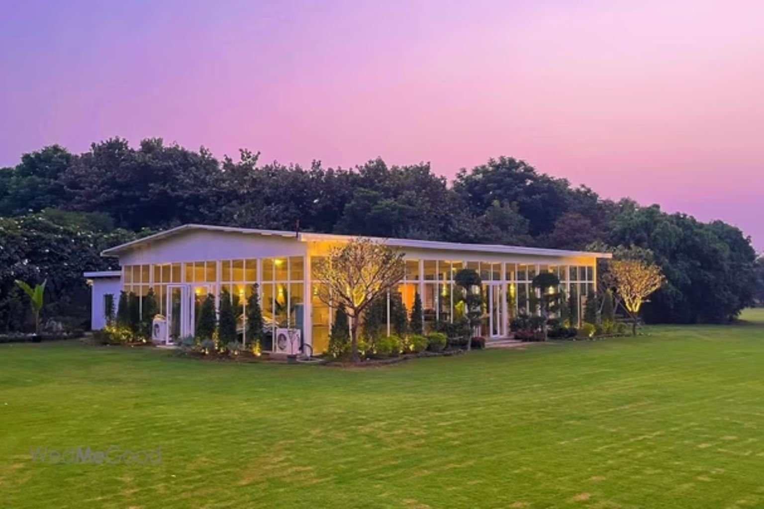 Botanix Nature Resort gardens near Damdama Lake in the Aravali foothills