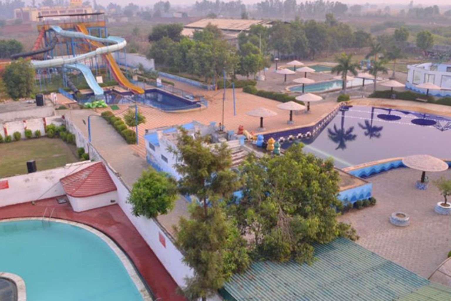 Club Platinum Resort water park at Assaudha Turn, Bahadurgarh