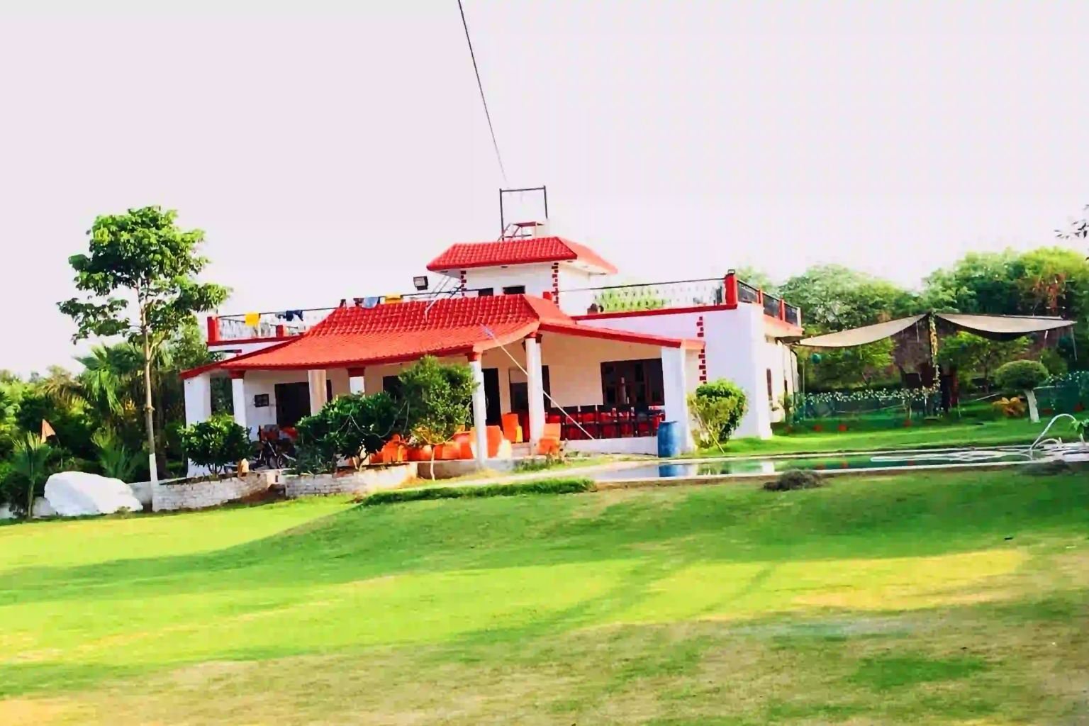 Jungle Adventure Retreat activity lawns on Sohna Road, Gurugram