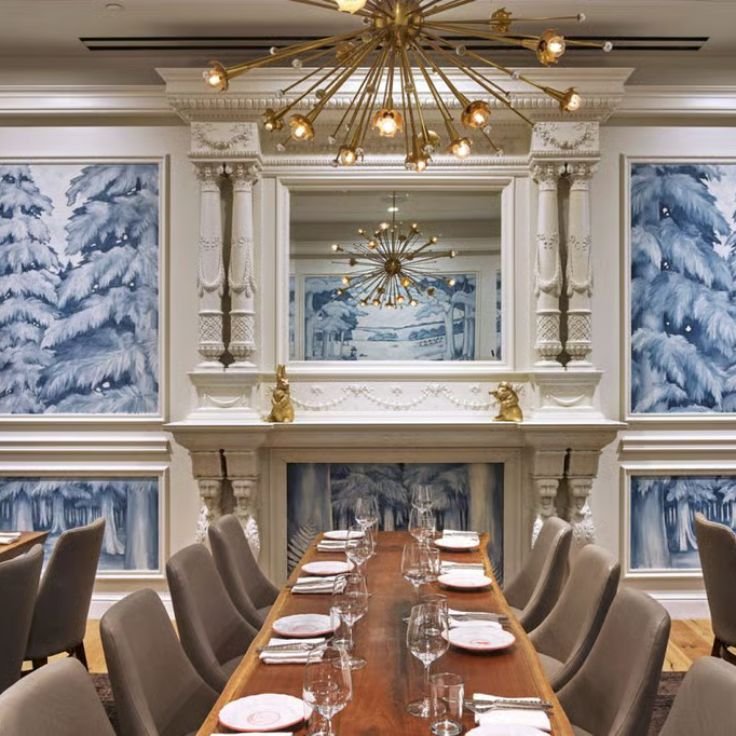 Small private dining room style party hall in Gurgaon arranged for a family dinner