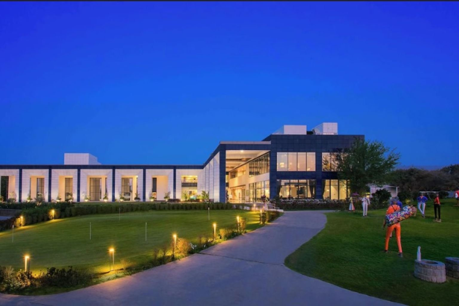 The Pavilion by Karma Lakelands banquet and green surroundings near Manesar